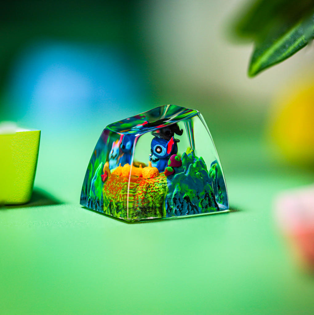 Stitch Keycap Halloween Version Stitch keycap halloween version