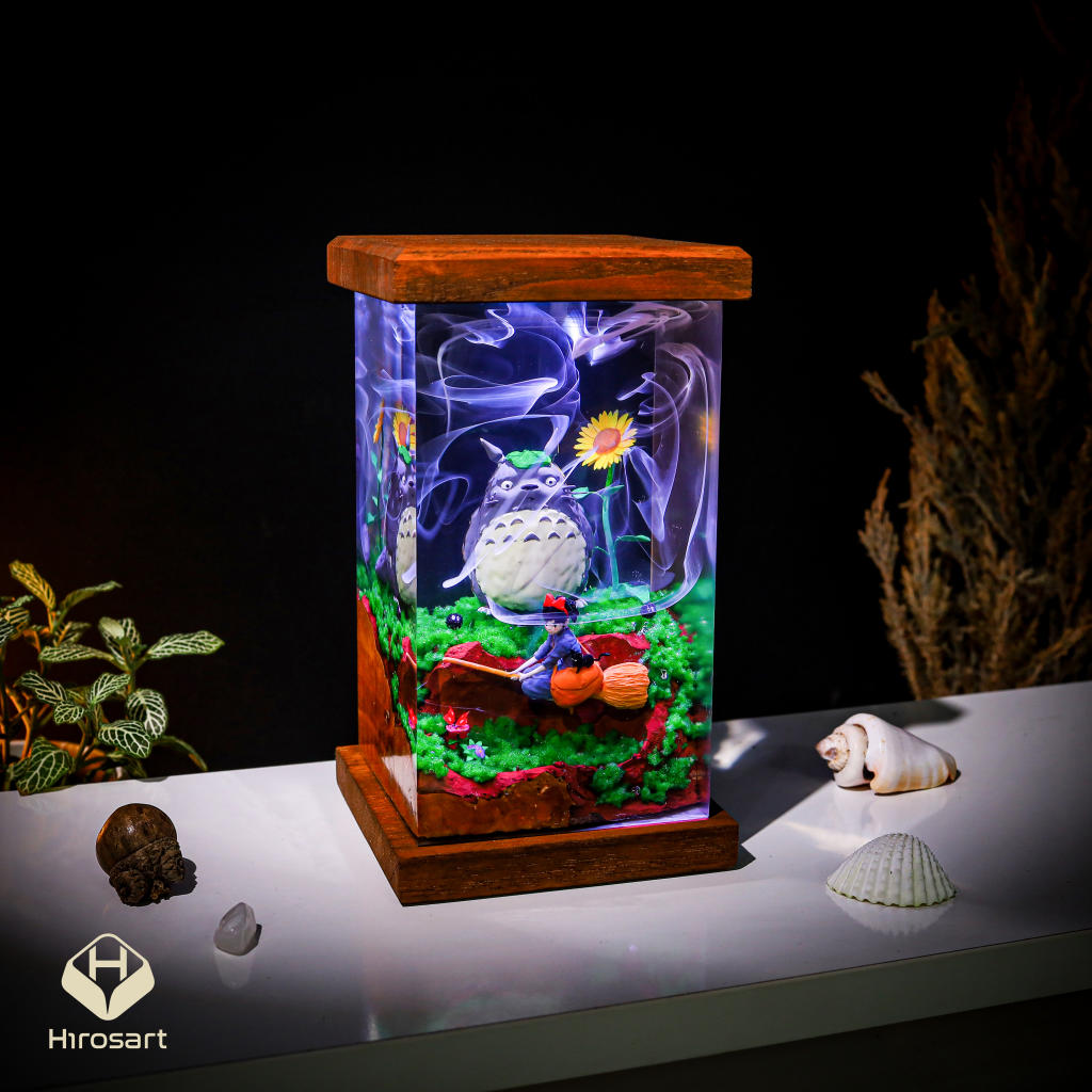Totoro And Kiki Epoxy Night Light Totoro and kiki epoxy night light