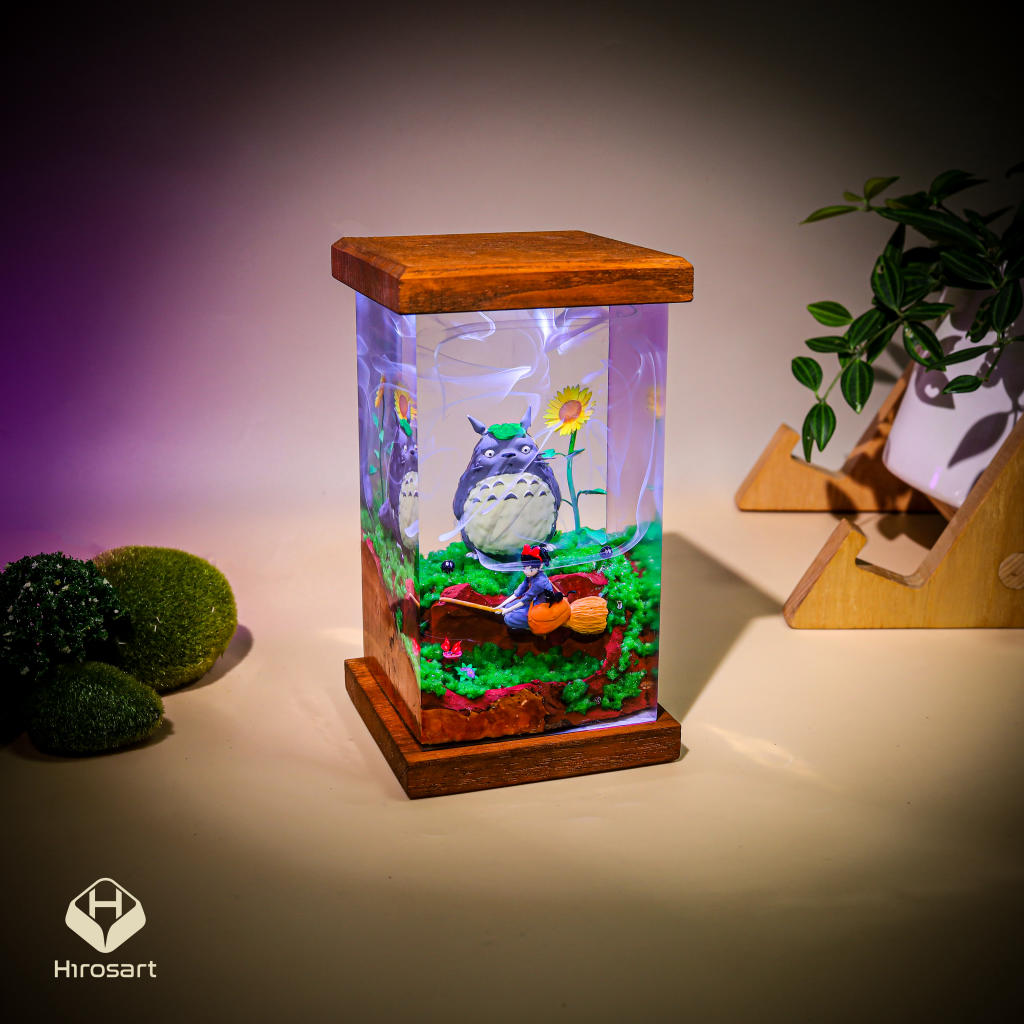 Totoro And Kiki Epoxy Night Light Totoro and kiki epoxy night light