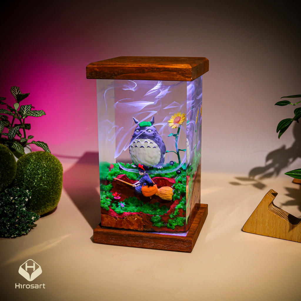 Totoro And Kiki Epoxy Night Light Totoro and kiki epoxy night light