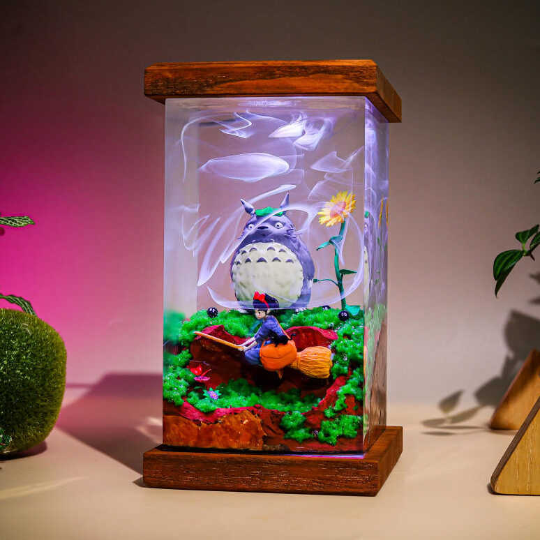 Totoro And Kiki Epoxy Night Light Totoro and kiki epoxy night light