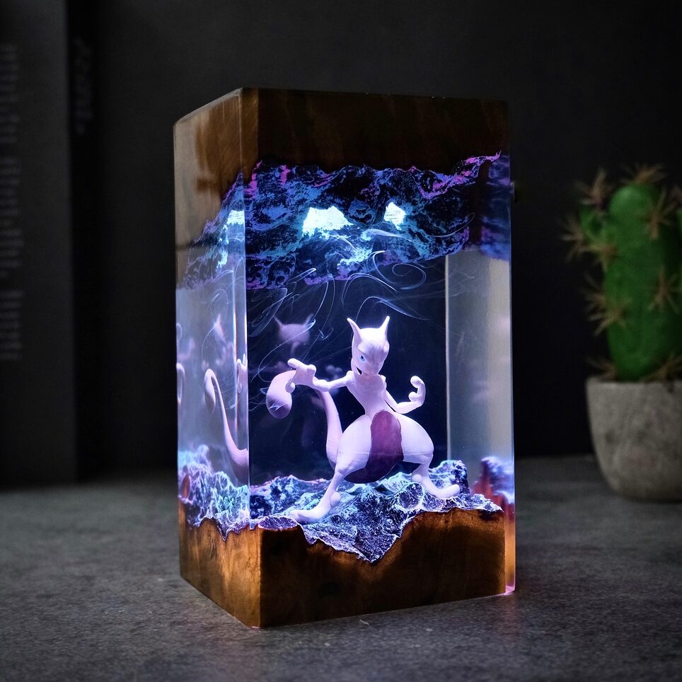 MEW and MEWTWO Epoxy Lamp 1 MEW and MEWTWO Epoxy Lamp