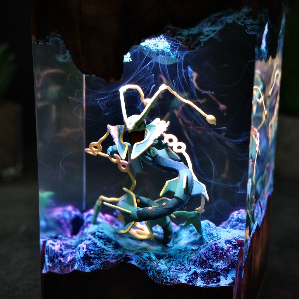 RAYQUAZA Pokemon Lamp 5 Rayquaza Dragon LED Table Lamp