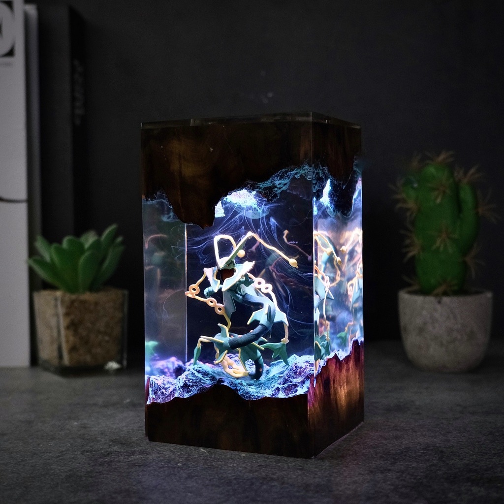RAYQUAZA Pokemon Lamp 6 Legendary Pokemon Rayquaza Desk Lamp