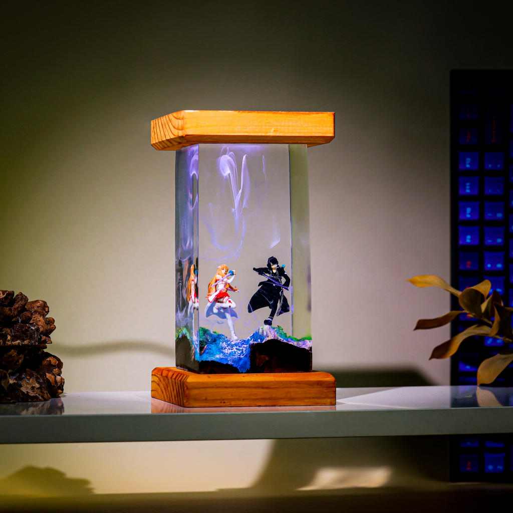 Kirito and Asuna Sword Art Online Epoxy Night Light 8 Kirito and Asuna Sword Art Online Epoxy Night Light