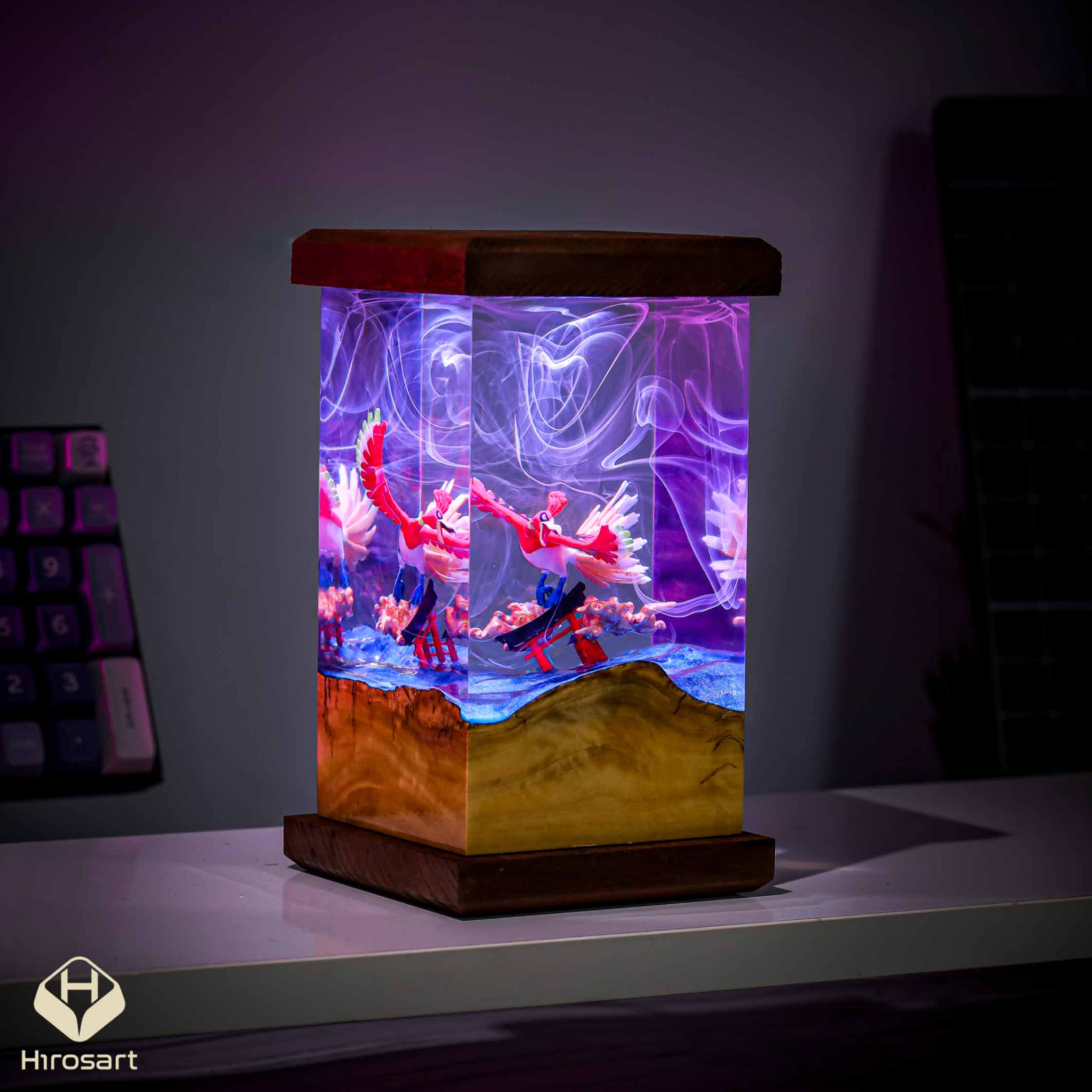 Ho-Oh-Pokemon-Epoxy-Night-Light (1) Ho-oh pokemon epoxy night light