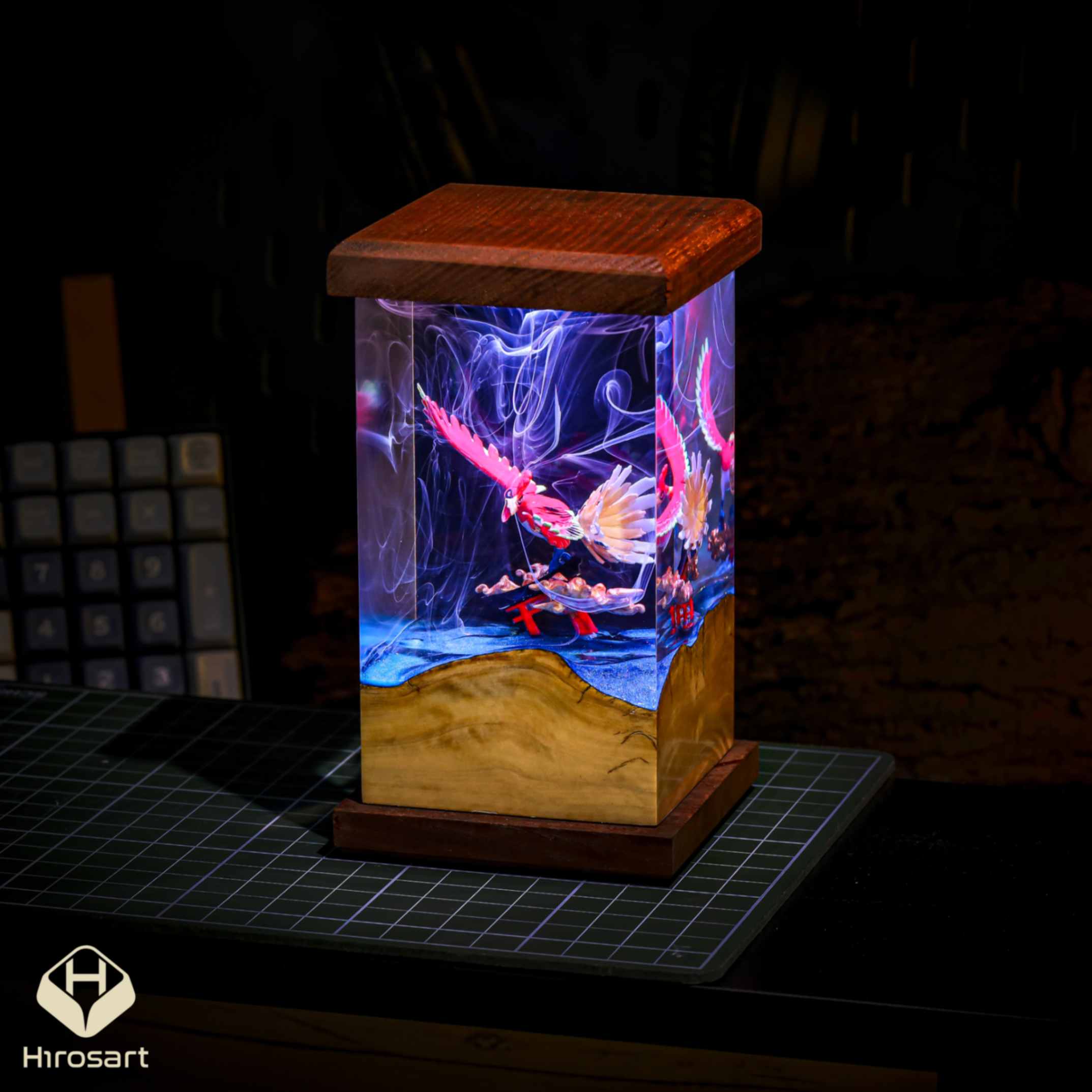 Ho-Oh-Pokemon-Epoxy-Night-Light (5) Ho-oh pokemon epoxy night light