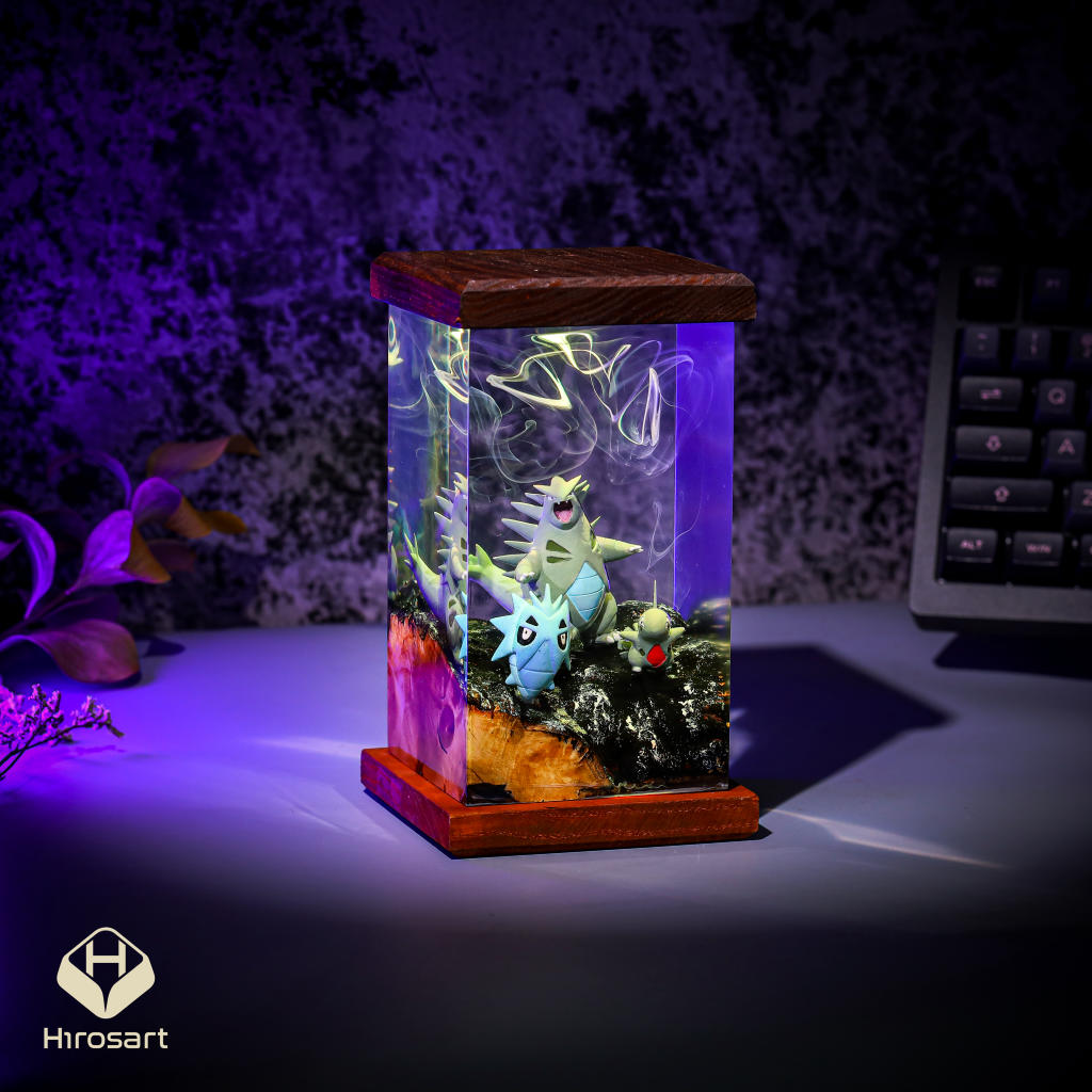 Tyranitar Pokemon Epoxy Night Light Tyranitar pokemon epoxy night light