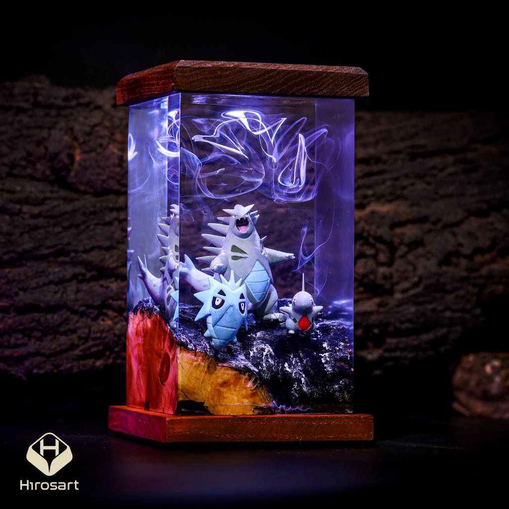 Tyranitar Pokemon Epoxy Night Light Tyranitar pokemon epoxy night light