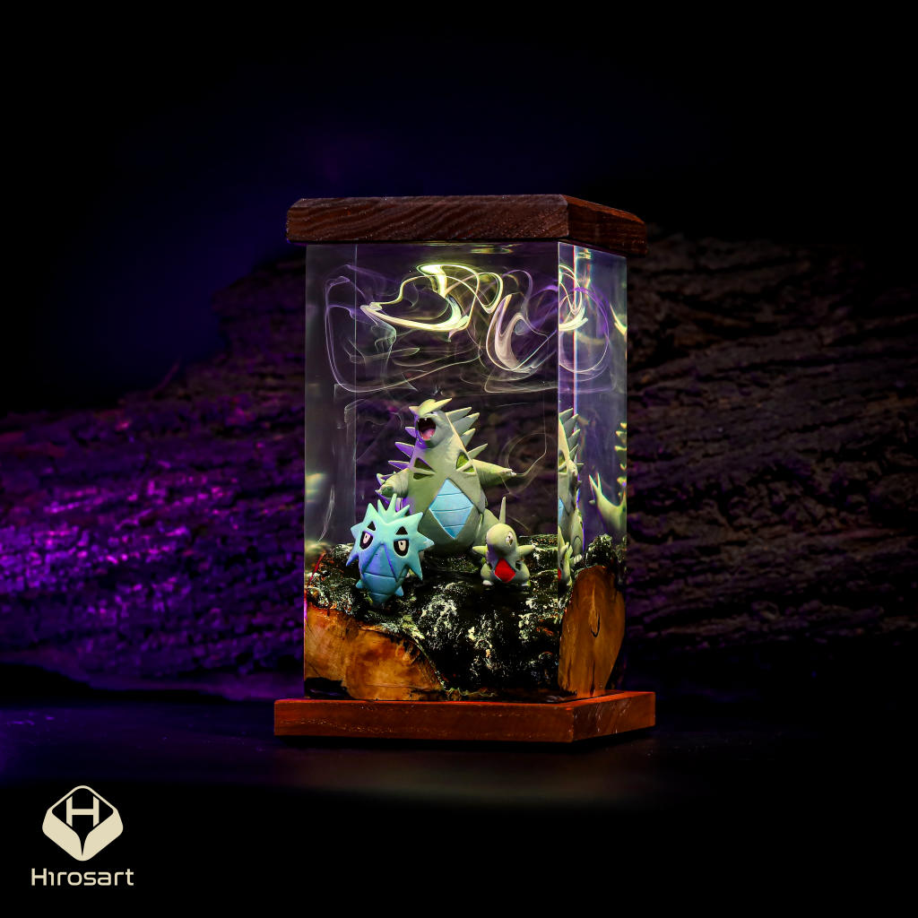 Tyranitar Pokemon Epoxy Night Light Tyranitar pokemon epoxy night light