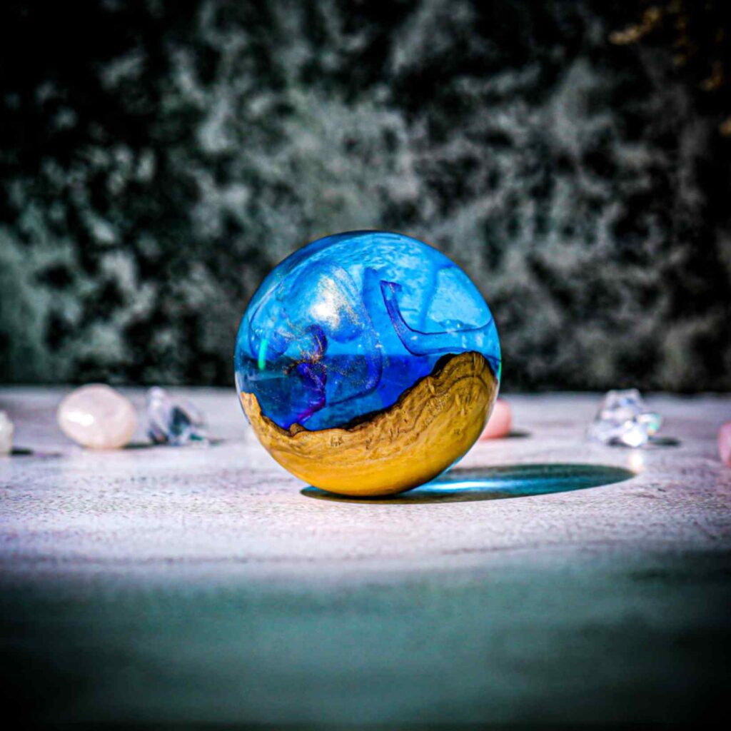 Galaxy Resin Paperweight 1 Galaxy resin paperweight