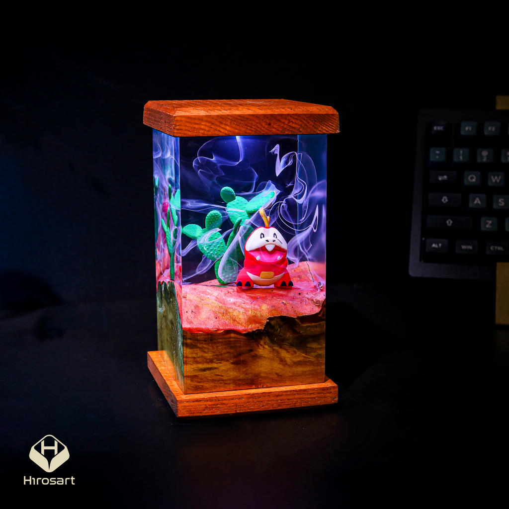 Fuecoco Pokémon Resin Lamp 2 Fuecoco Pokémon Resin Lamp