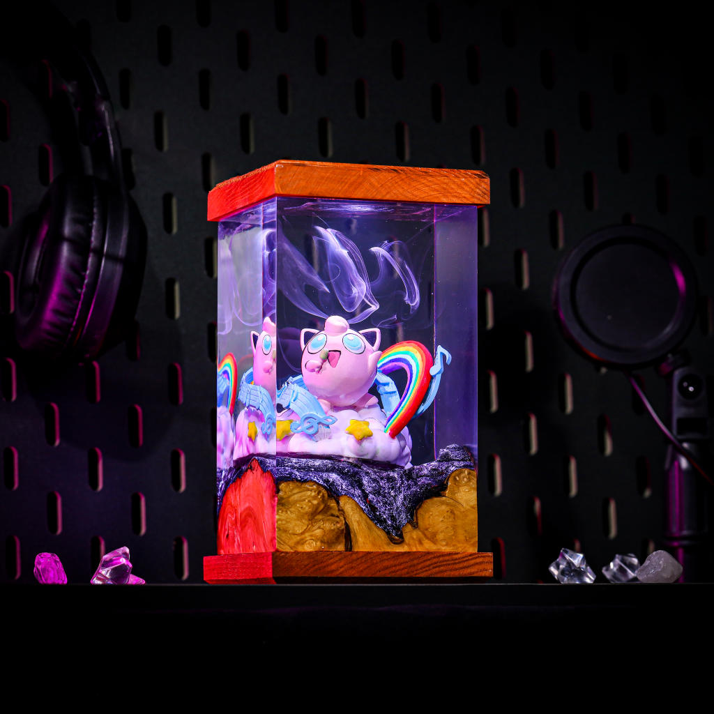 Jigglypuff Pokémon Resin Lamp 6 Jigglypuff Pokémon Resin Lamp