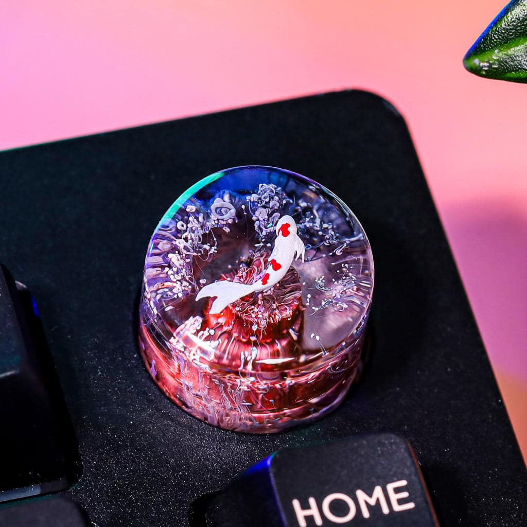Koi Artisan Keyboard Knob 18 Koi Artisan Keyboard Knob