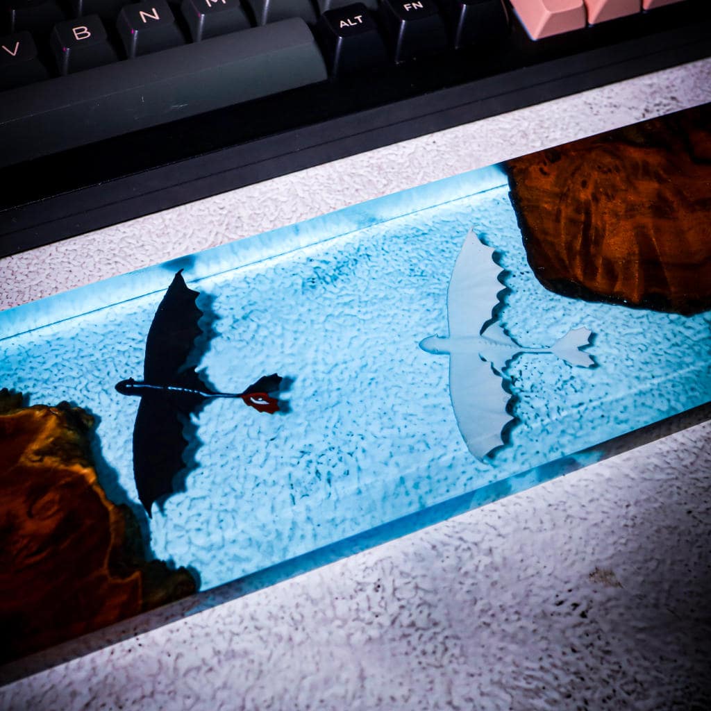 Toothless And Light Fury Resin Wrist Rest Toothless and light fury resin wrist rest