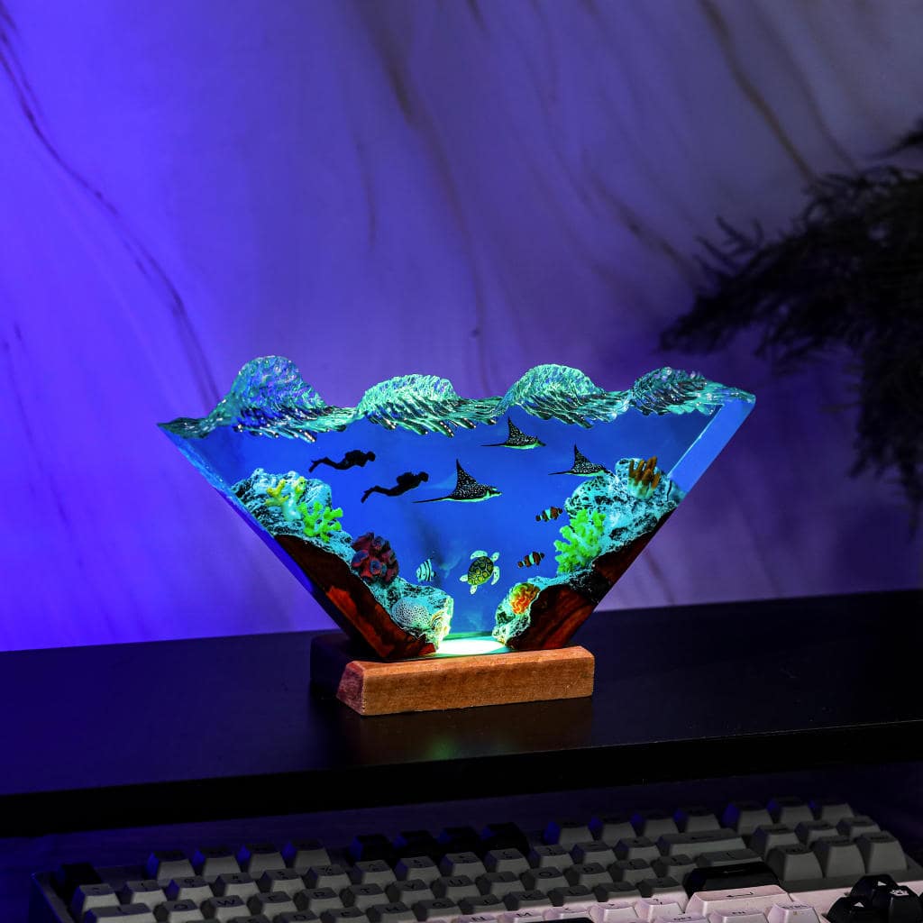 Manta Rays and Diver Night Lights Ver 3 2 Manta Rays and Diver Night Lights Ver 3