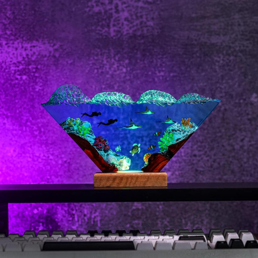 Manta Rays and Diver Night Lights Ver 3 6 Manta Rays and Diver Night Lights Ver 3