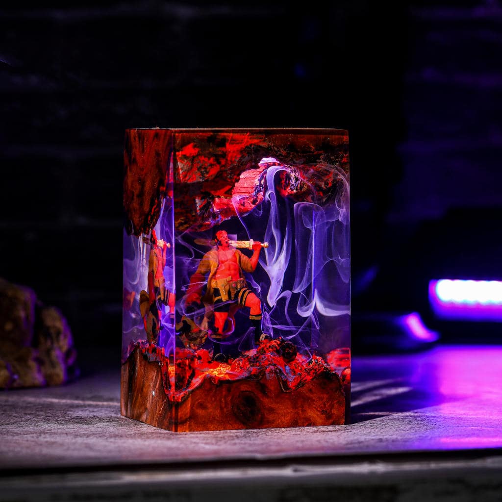 Hellboy Epoxy Night Lamp 7 Hellboy Epoxy Night Lamp