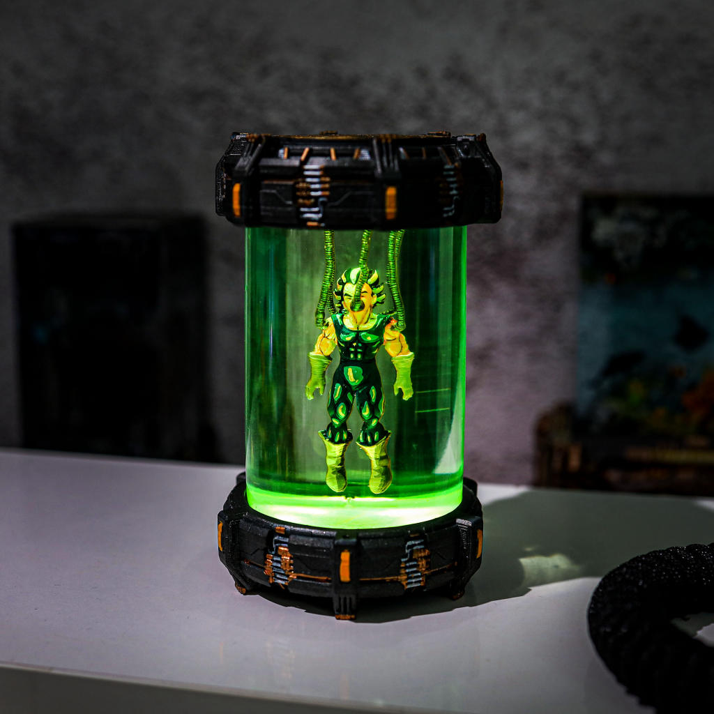 Super Warrior Resin Chamber Lamp Ver 2 4 Dragon Ball Z Vegeta in a Healing Chamber Lamp