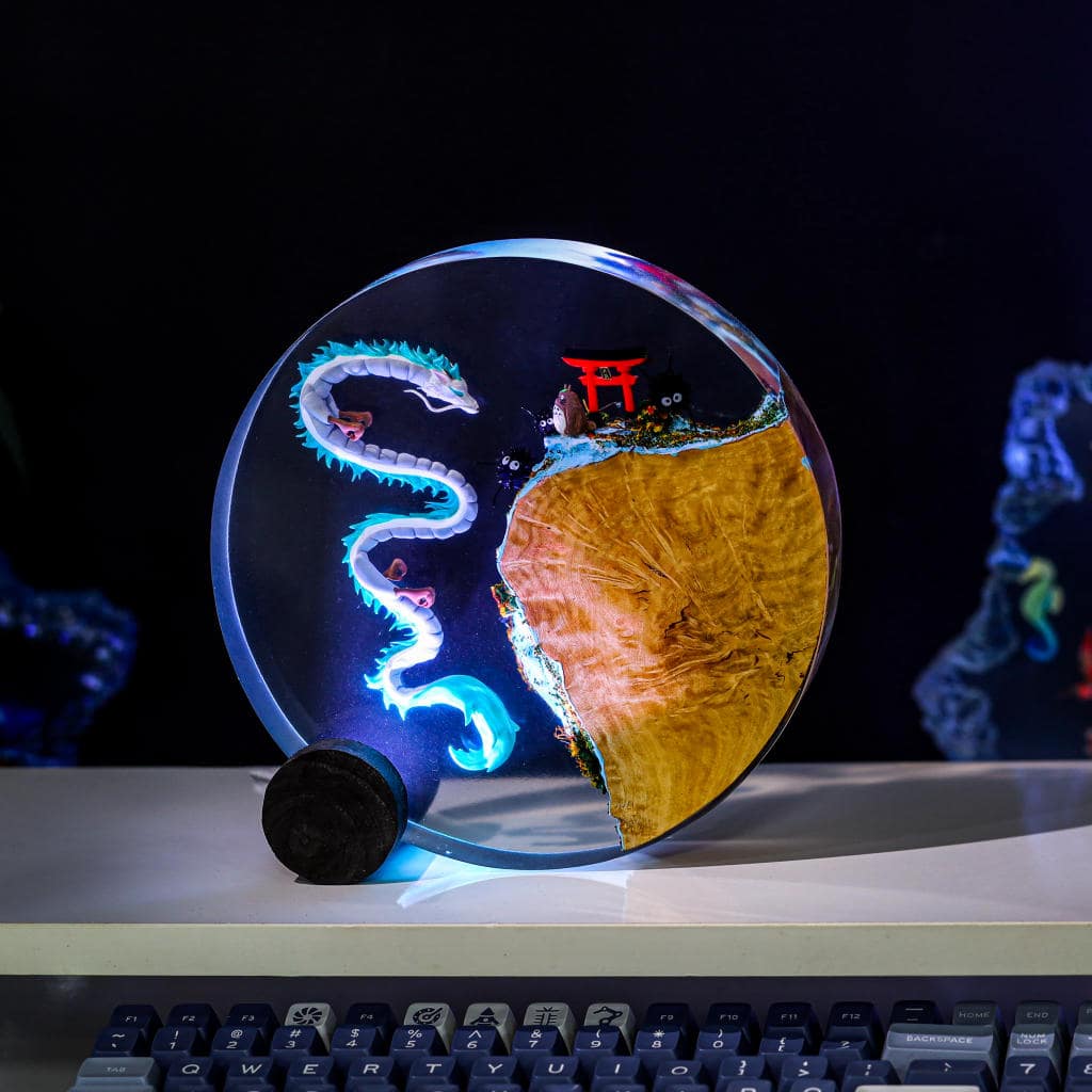 Haku and Totoro Night Light Ver 2 - Hirosart