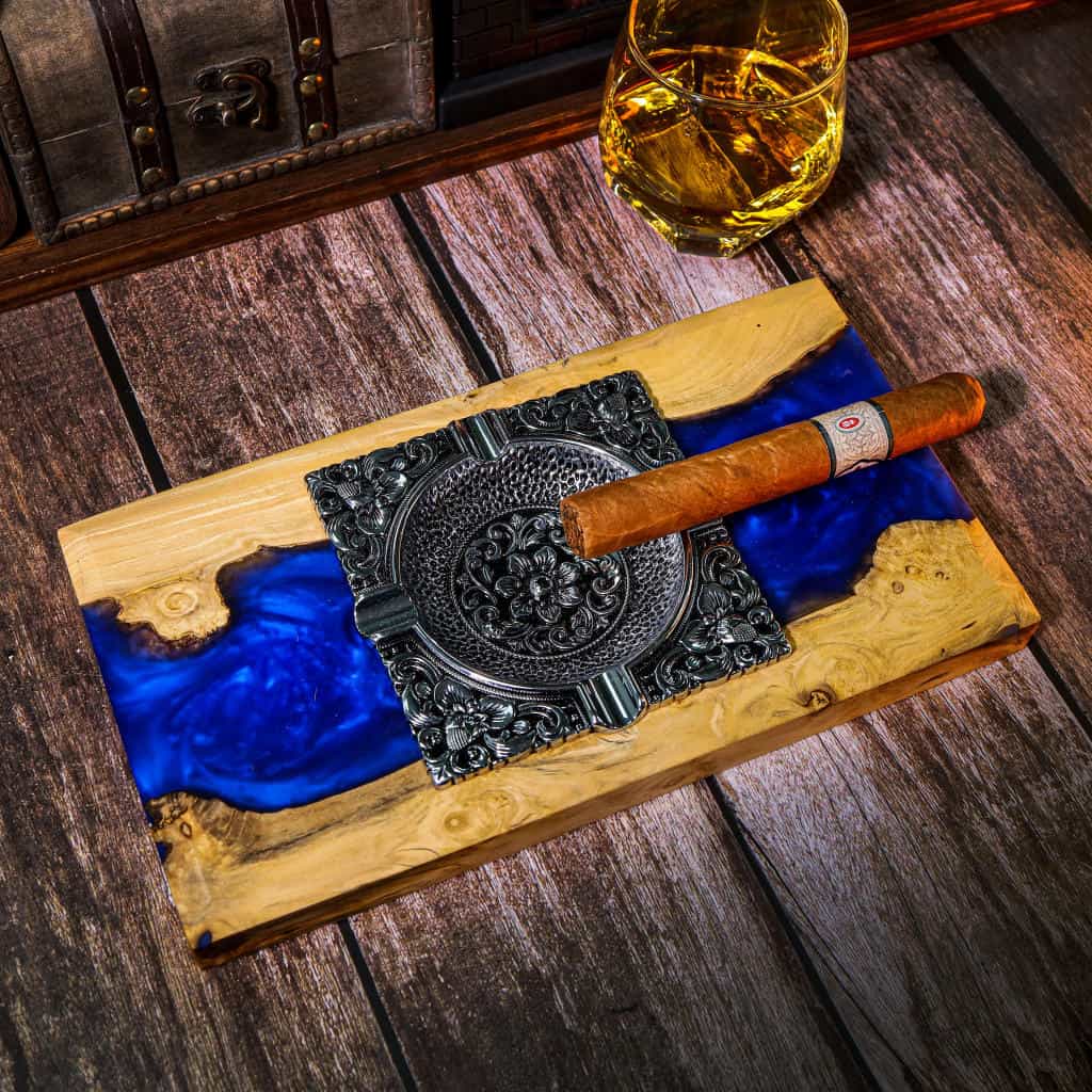 Blue River Resin Wood Ashtray 5 Blue River Resin Wood Ashtray