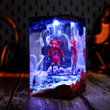 Halloween Foxy Fnaf Epoxy Lamp