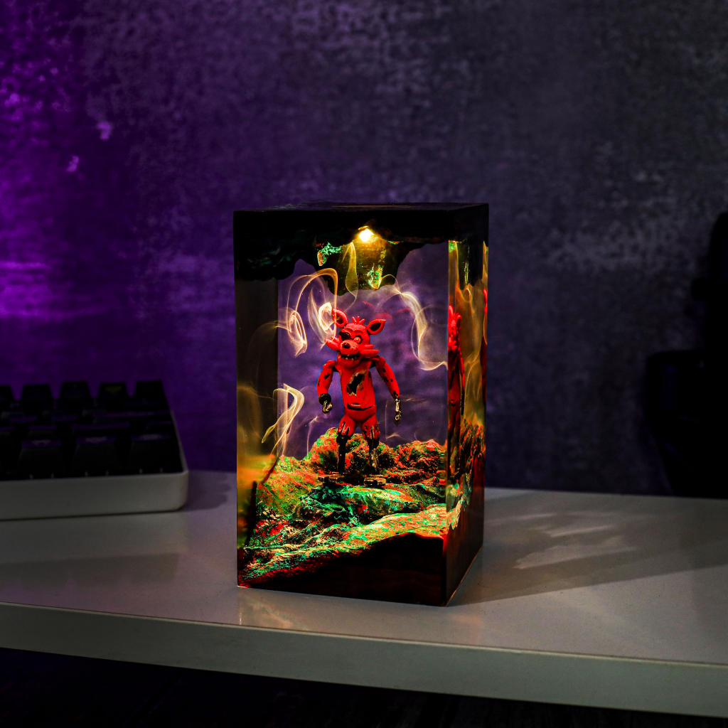 Halloween Foxy Fnaf Epoxy Lamp 10 Halloween Foxy Fnaf Epoxy Lamp