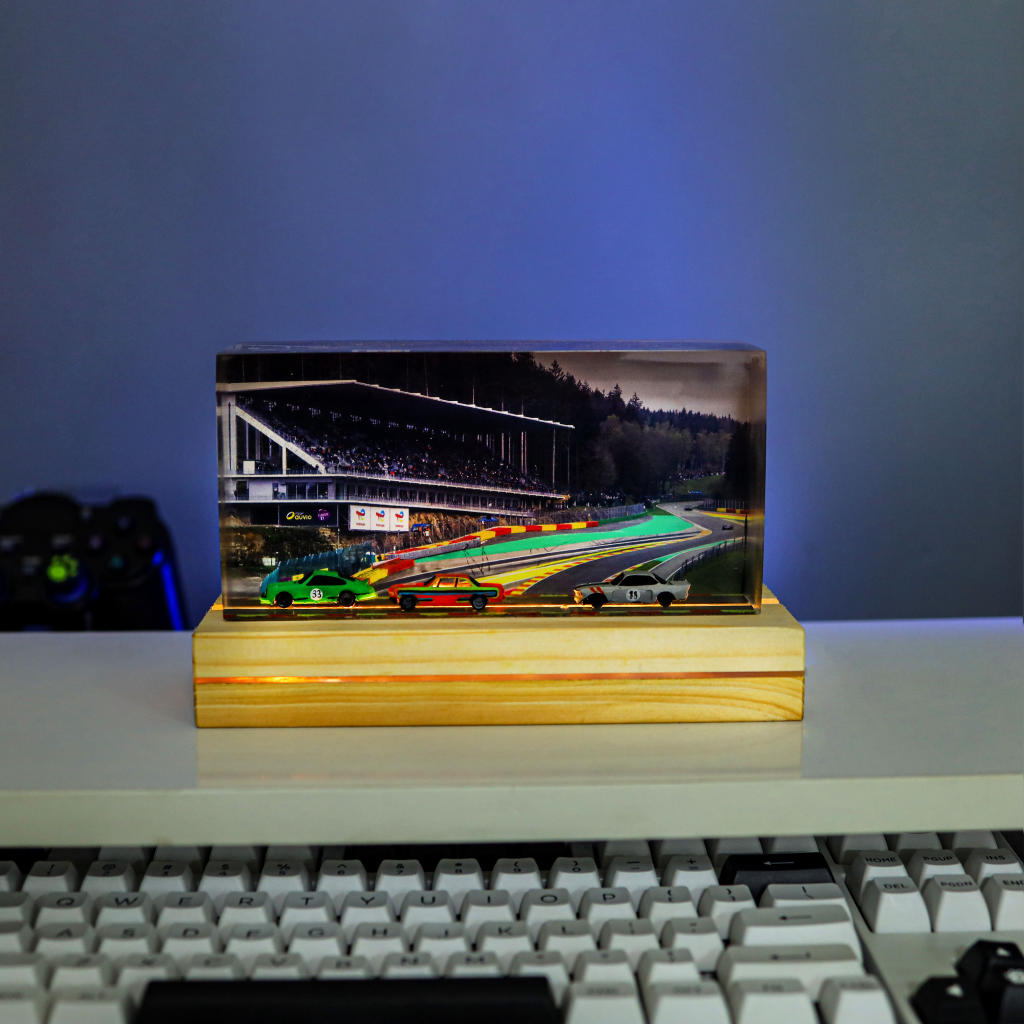 Car Racing Diorama Night Lamp 8 Car Racing Diorama Night Lamp