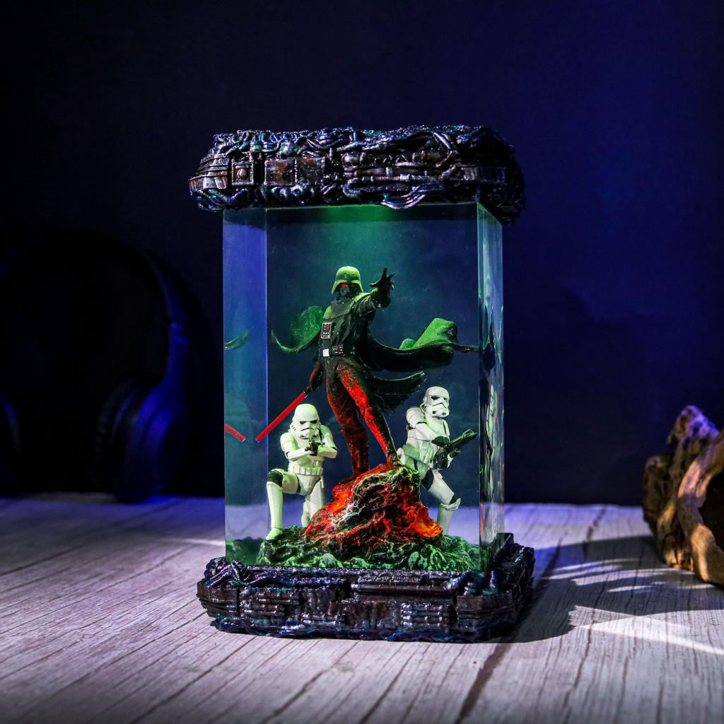 Star Wars Darth Vader And Stormtrooper Diorama Lamp Star wars darth vader and stormtrooper diorama lamp
