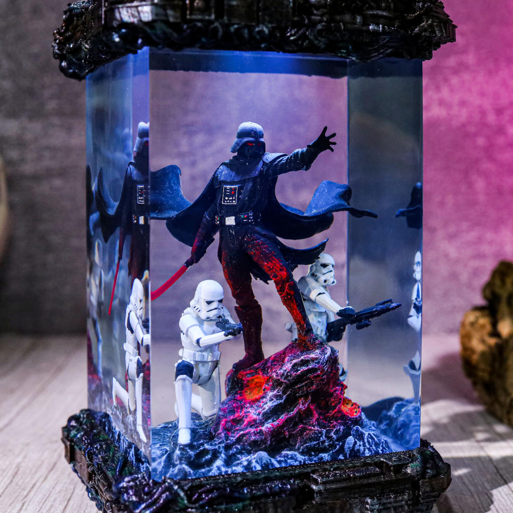 Star Wars Darth Vader And Stormtrooper Diorama Lamp Star wars darth vader and stormtrooper diorama lamp