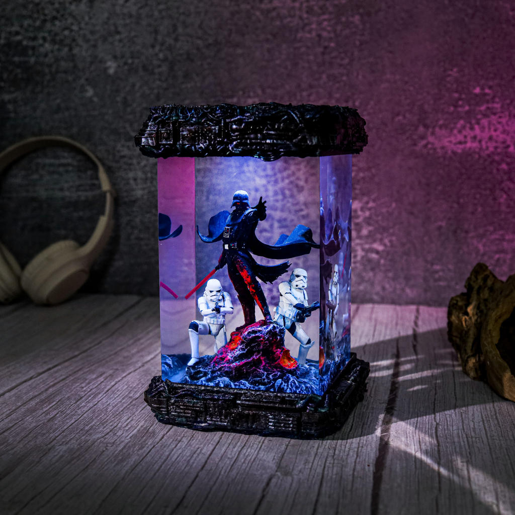 Star Wars Darth Vader And Stormtrooper Diorama Lamp Star wars darth vader and stormtrooper diorama lamp
