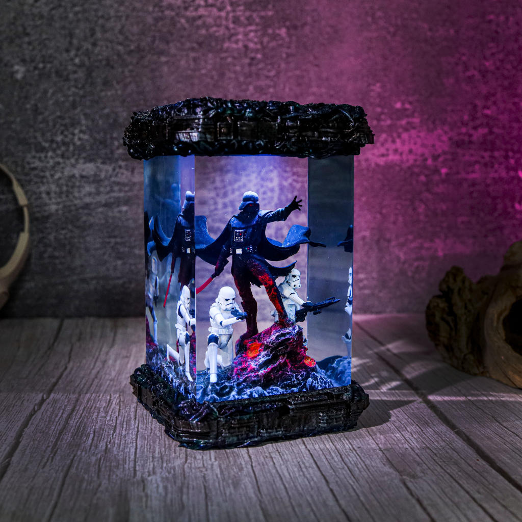 Star Wars Darth Vader And Stormtrooper Diorama Lamp Star wars darth vader and stormtrooper diorama lamp
