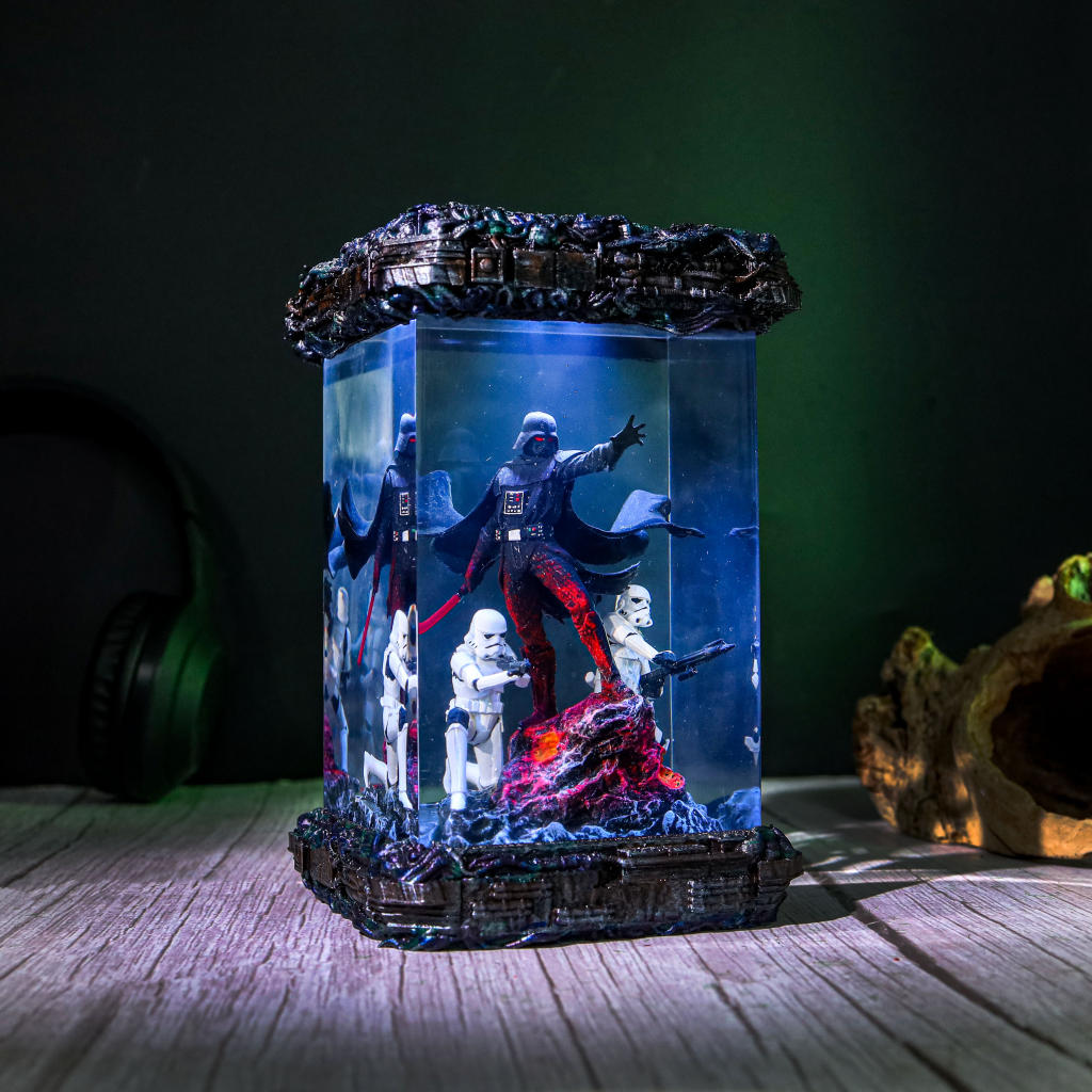 Star Wars Darth Vader And Stormtrooper Diorama Lamp Star wars darth vader and stormtrooper diorama lamp