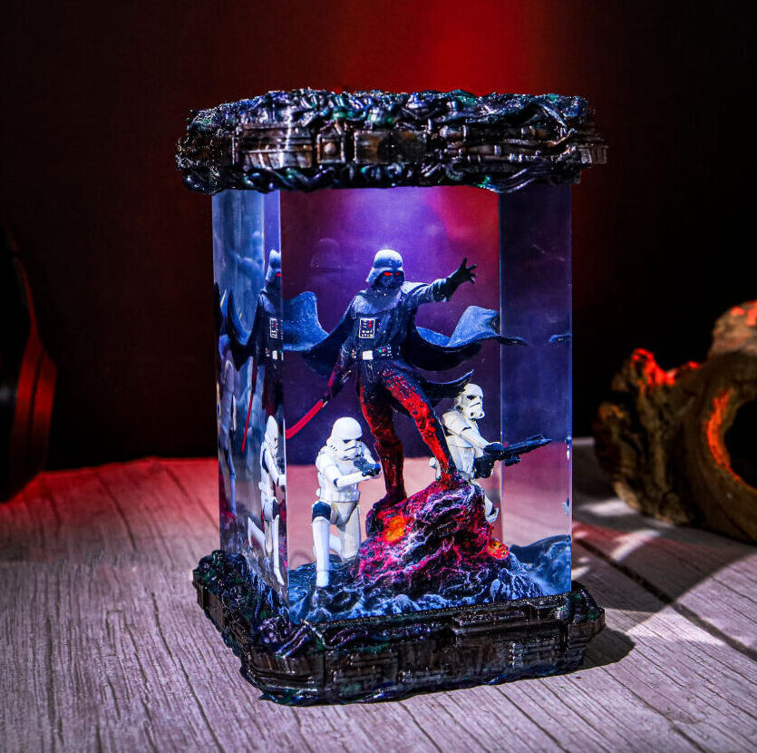 Star Wars Darth Vader And Stormtrooper Diorama Lamp Star wars darth vader and stormtrooper diorama lamp
