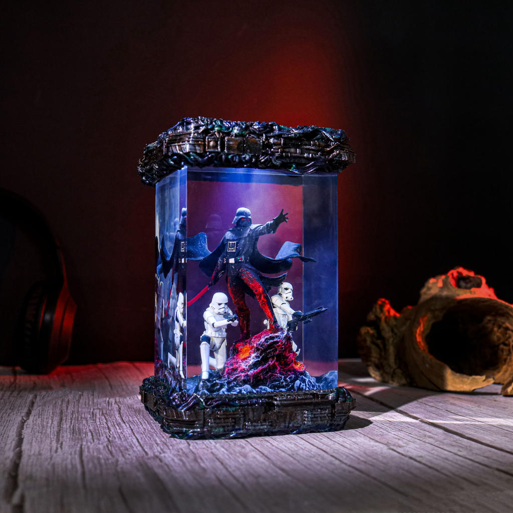 Star Wars Darth Vader And Stormtrooper Diorama Lamp Star wars darth vader and stormtrooper diorama lamp