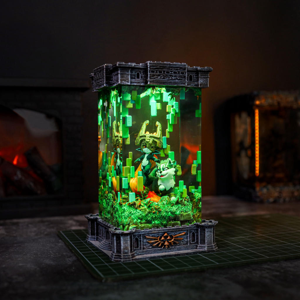 Zelda Midna & Wolf Link Night Lamp - Hirosart
