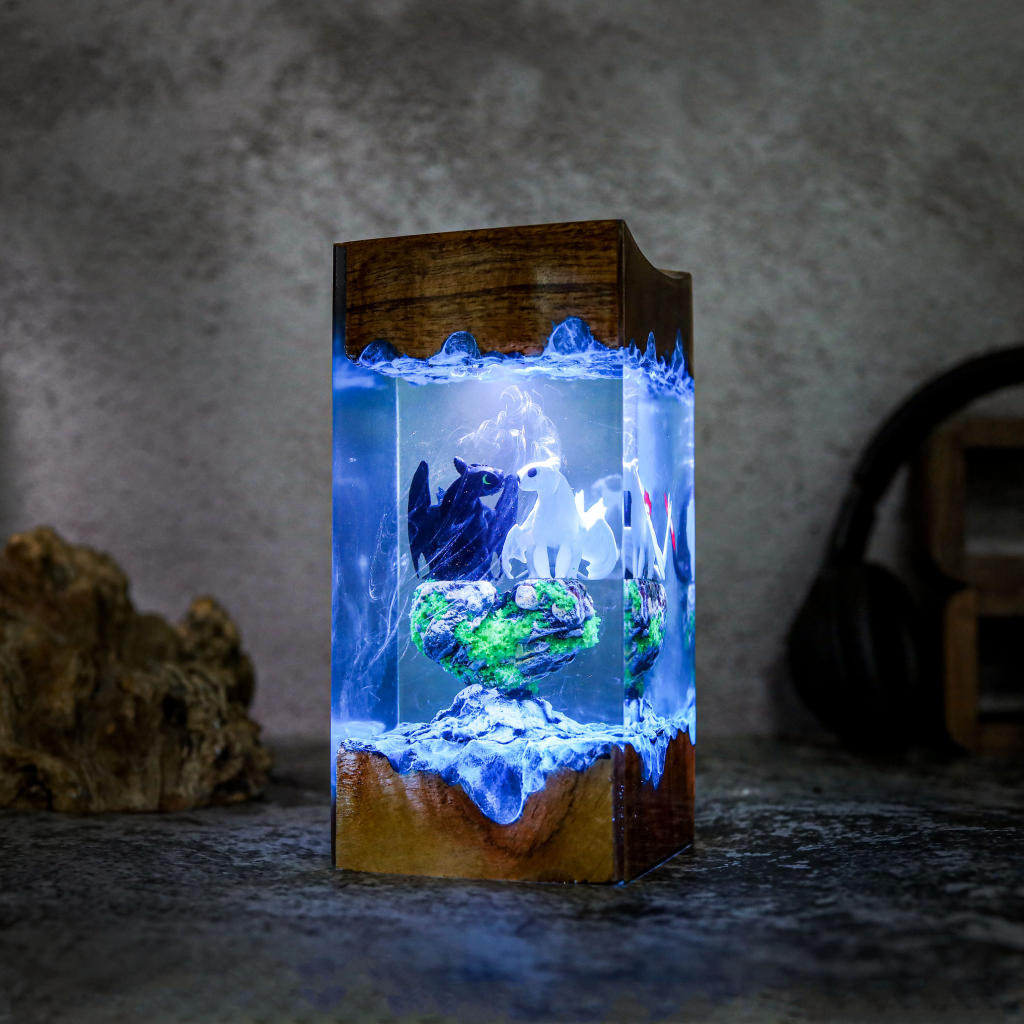 Games and Movies Blind Box Lamp 33 Toothless and Light Fury Lamp Ver 4