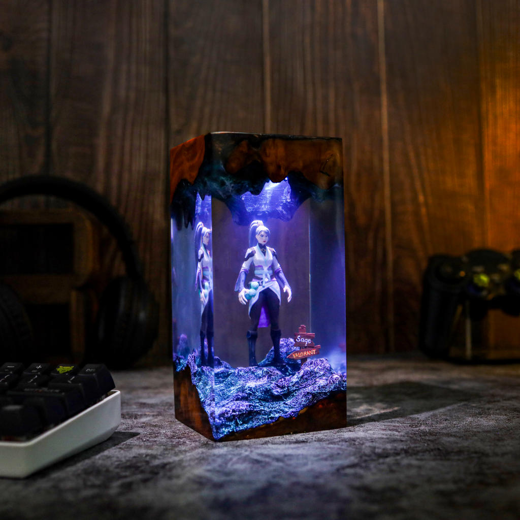 Valorant Sage Epoxy Night Light Valorant sage epoxy night light