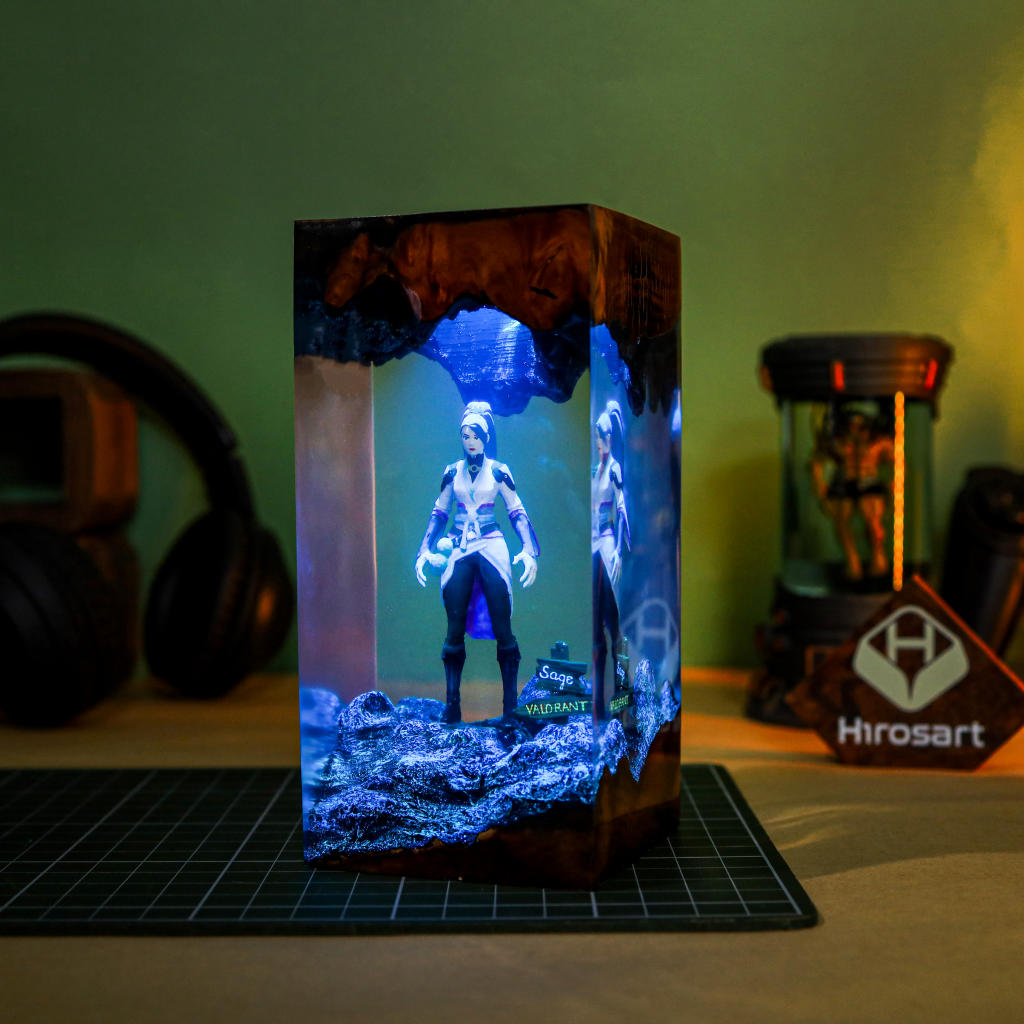 Valorant Sage Epoxy Night Light Valorant sage epoxy night light