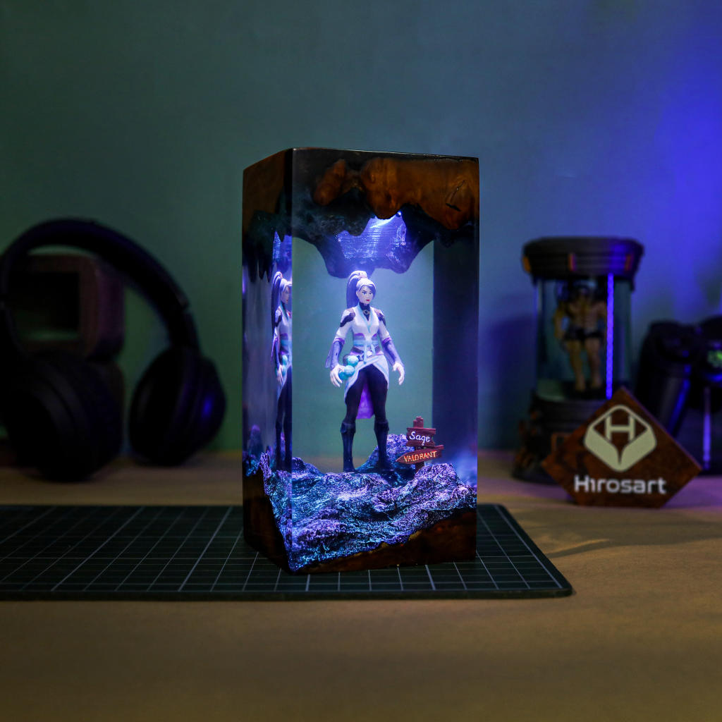Valorant Sage Epoxy Night Light Valorant sage epoxy night light