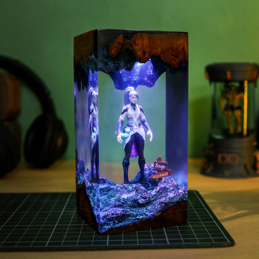 Valorant Sage Epoxy Night Light Valorant sage epoxy night light