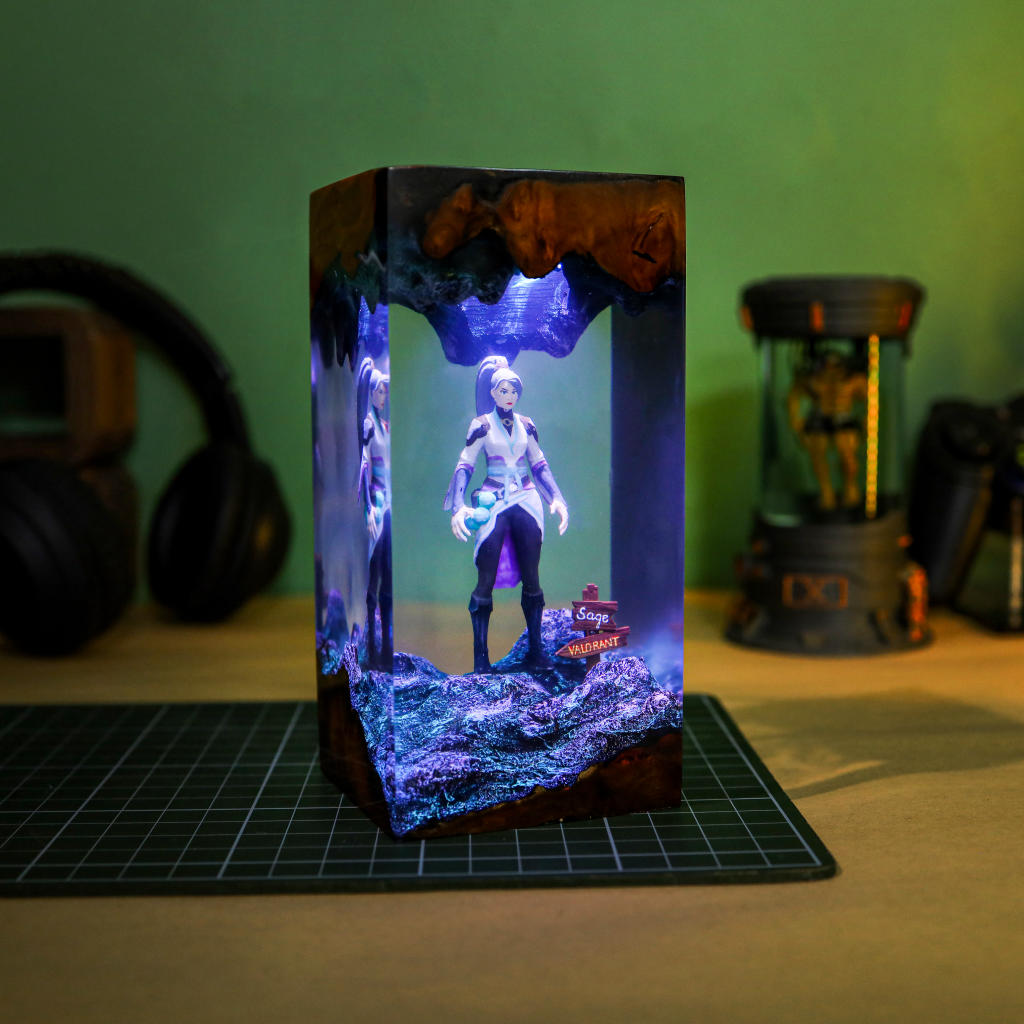 Valorant Sage Epoxy Night Light 1 Valorant sage epoxy night light
