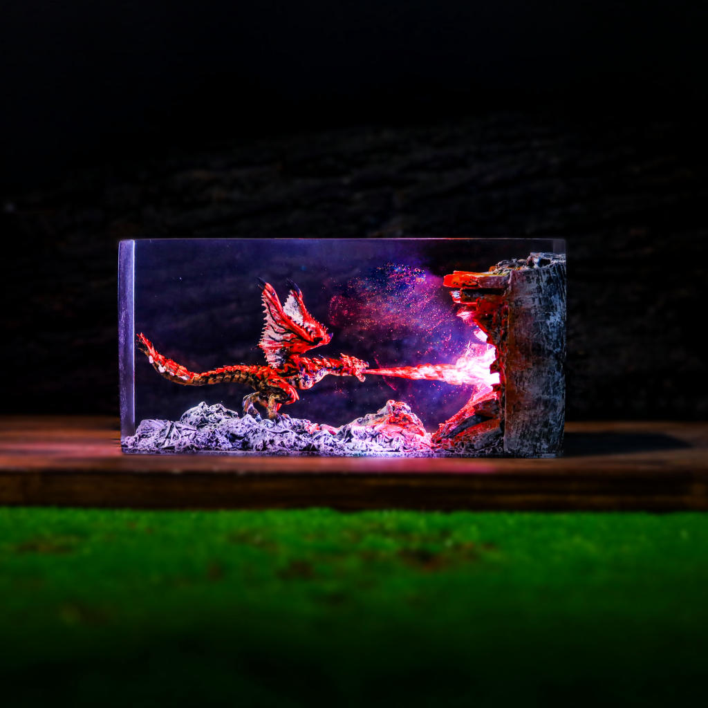 Cuboid Fire Breathing Dragon Night Light 11 Cuboid Fire Breathing Dragon Night Light