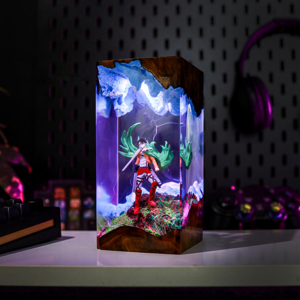 Levi Ackerman Attack on Titan Lamp - Hirosart
