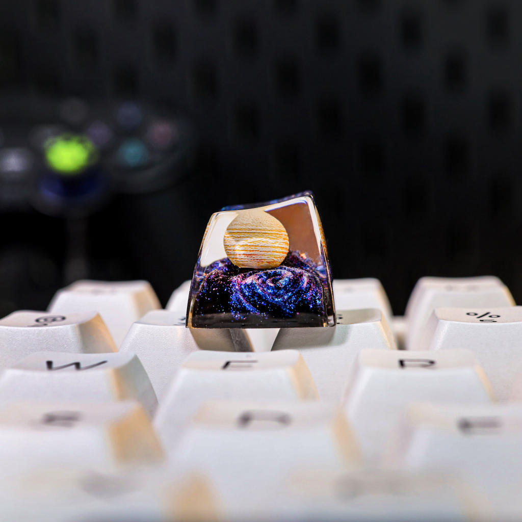 Planets Resin Artisan Keycap Planets resin artisan keycap