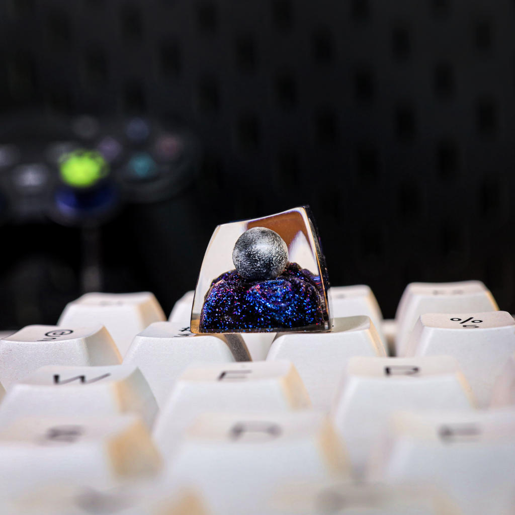 Planets Resin Artisan Keycap 1 Planets resin artisan keycap