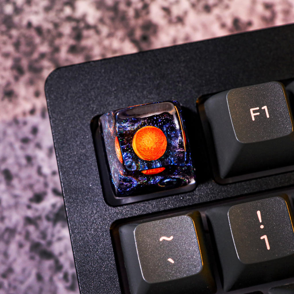 Planets Resin Artisan Keycap Planets resin artisan keycap