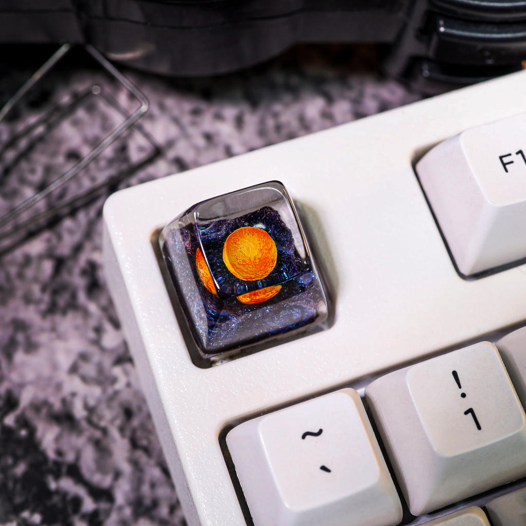 Planets Resin Artisan Keycap Planets resin artisan keycap