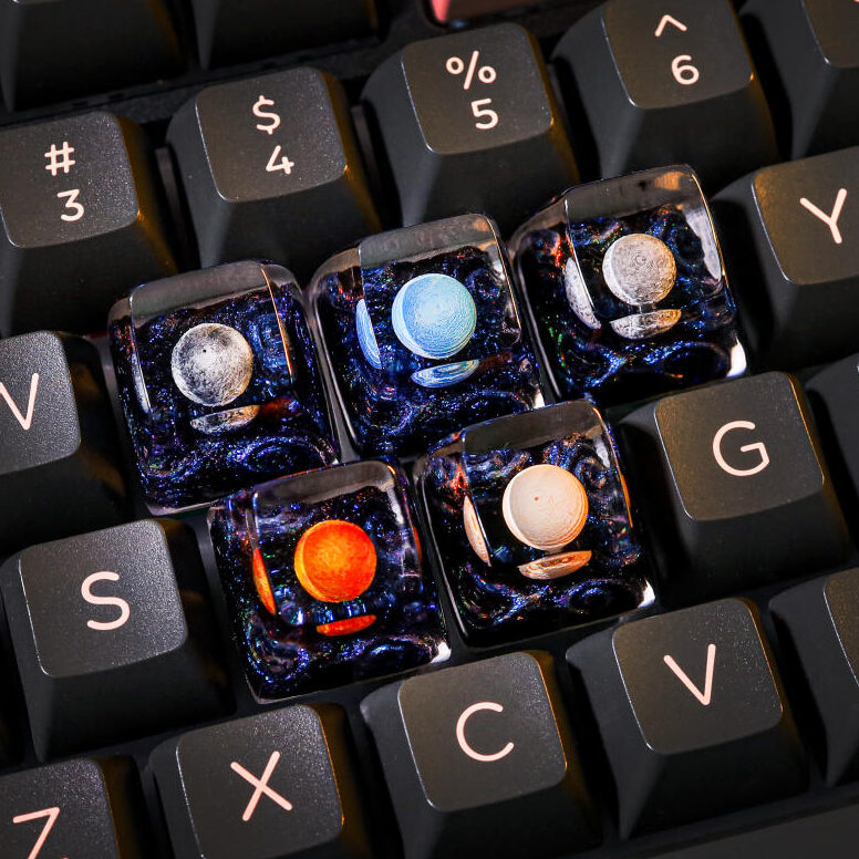 Planets Resin Artisan Keycap Planets resin artisan keycap