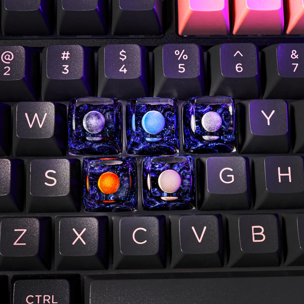 Planets Resin Artisan Keycap Planets resin artisan keycap